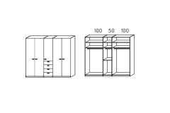 250X223X61 cm