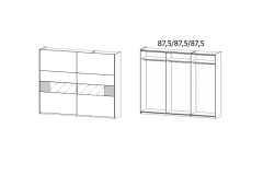 261X210X59 cm