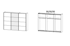361x229x62 cm