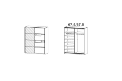 136x197x72cm + 7 polite