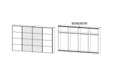 361x211x62cm