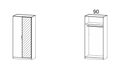 91x197x54  cm