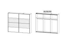 271X210X62 cm