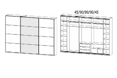 361x210x62cm