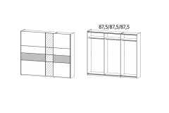 261X210X59 cm