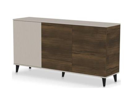 Comoda cu 3 usi KM-1 RANDOM 2 160x82x40cm casmir/ nuc 