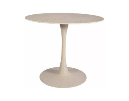 Masa AMADEO CERAMIC TRAVERTIN din ceramica travertin, metal casmir 90xH75cm