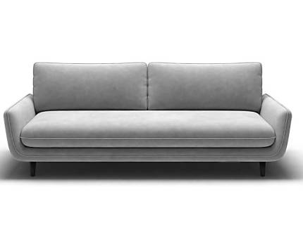 Canapea extensibila SOLANO NEW cu lada pentru depozitare, catifea gri silver 230x107cm