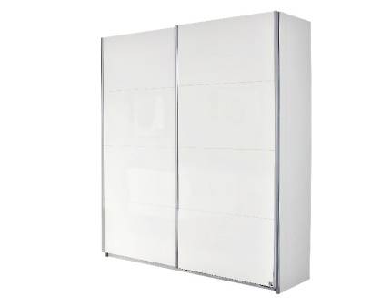 Dulap cu usi glisante STARNBERG 181 / 226 / 271cm alb alpin/ alb lucios