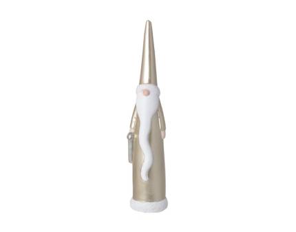 Figurina Mos Craciun auriu/ alb Varianta 3/3  