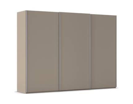 Dulap cu usi glisante TARO 301x223x69cm fango, maner aluminiu