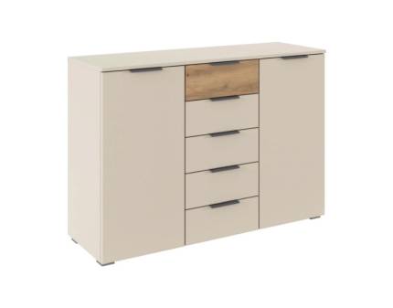 Comoda SAJO champagne/ stejar Artisan 120x84x40cm 