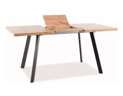 Masa extensibila BRICK ARTISAN din MDF stejar Artisan, metal negru 120-160x80xH75cm