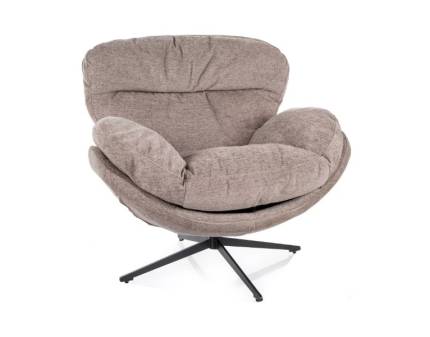 Fotoliu FLORENCE RAVEN rotativ, confortabil, material textil 96x102xH92m