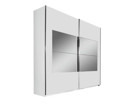 Dulap cu usi glisante X-TEND FRAME 1 181x236x68cm alb alpin/ oglinda