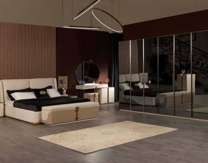 Dormitor OLINDA CU PAT DE 160X200CM Varianta 3