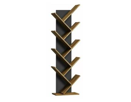 Biblioteca in unghi NOEL 45x155x25cm stejar wotan/ gri inchis
