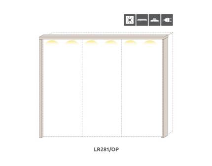 Rama passepartout dulap cu LED 272cm OPERA  