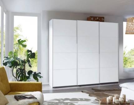 Dulap cu usi glisante KULMBACH 203x229x62cm alb alpin configurabil