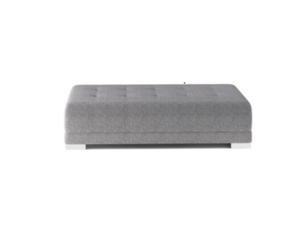 Taburet CAMPO cu spatiu pentru depozitare, picioare crom, personalizabil 135x70xH46cm
