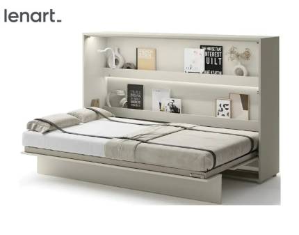 LENART BED CONCEPT BC-05 pat (120x200cm) rabatabil pe perete orizontal 211x46-148x138cm casmir