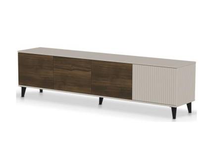 Comoda TV cu 4 usi RANDOM 2 200x52x40cm casmir/ nuc 