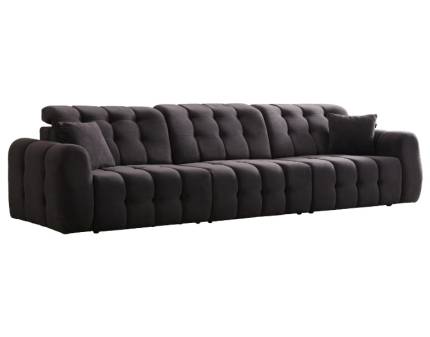 Canapea tripla extensibila electric ENZO cu extensie individuala, tetiere reglabile, personalizabil 345x100cm