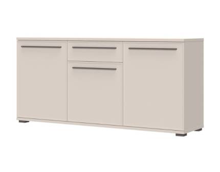 Comoda cu 3 usi si 1 sertar OPERA 180x85x46cm casmir, manere si picioare Cortado Brown 