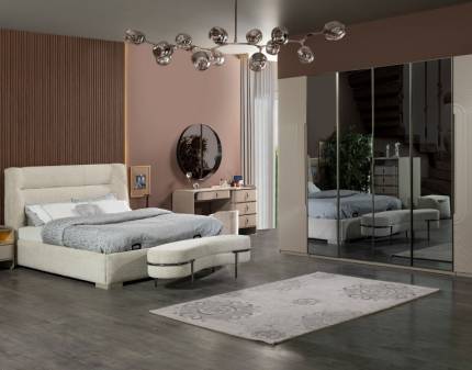 Dormitor PARIS CU PAT DE 160X200CM Varianta 1