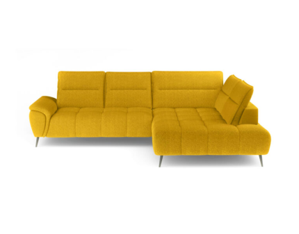 Coltar cu reglaj electric MONTANA L cu tetiere reglabile, spatar reglabil, crem/ gri deschis 308x220cm