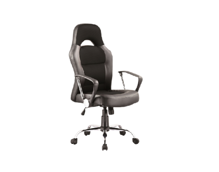 Scaun de birou reglabil pe inaltime, rotativ cu mecanisc TILT Q-033 black