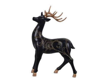 Figurina ren negru cu auriu 