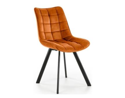 Scaun tapitat K332 catifea cinnamon 46x61xH84cm, picioare negre