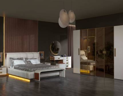 Dormitor MELISSA CU PAT DE 160X200CM