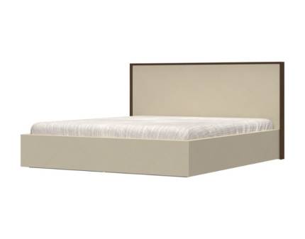 Pat tapitat crem cu somiera LEFT (160 / 180cm) 