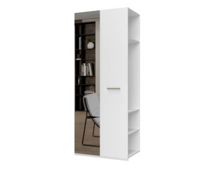 Extensie dulap cu 2 usi ALL ROOM CONCEPT 92x224x56cm alb mat/ oglinda