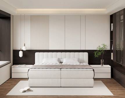 Pat Boxspring cu spatiu pentru depozitare MASSIMO 180/ 200/ 220/ 240cm personalizabil 