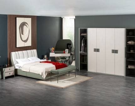 Dormitor LOS ANGELES CU PAT DE 160X200CM