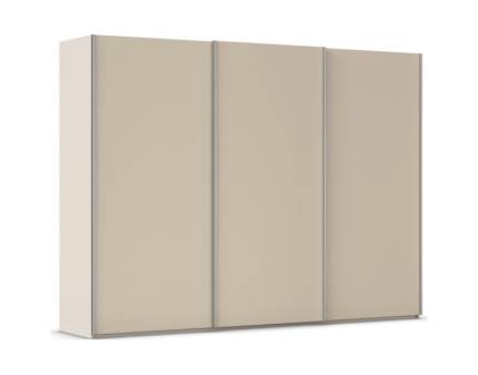 Dulap cu usi glisante TARO 301x223x69cm champagne, maner aluminiu 