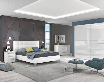 Dormitor Varianta 1 PIANO WHITE