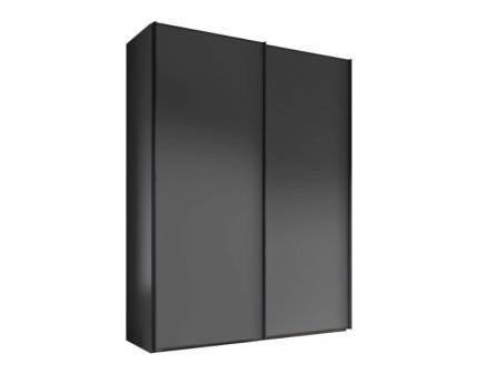 Dulap cu 2 usi glisante 150x222x68cm grafit mat, maner grafit model 01 SINFONIE PLUS 