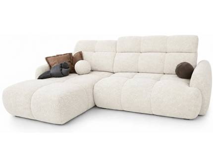 Coltar cu reglaj electric RUBIO S cu lada pentru depozitare, tetiere reblabile, personalizabil 283x183cm 