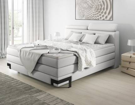 Pat Boxspring cu spatiu pentru depozitare KANO 140/ 160/ 180cm personalizabil