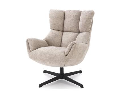 Fotoliu ORINOKO rotativ, material textil bej 72x79xH87cm