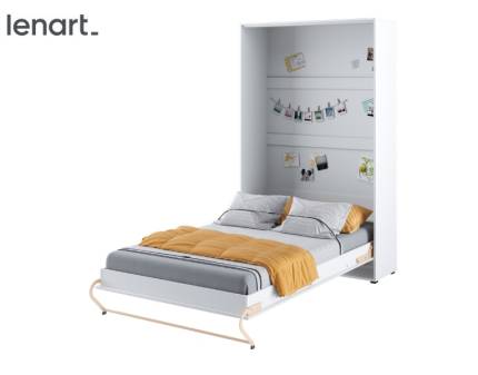 LENART PRO CONCEPT CP-02 pat (120x200cm) rabatabil pe perete 135x46-237x217cm alb alpin/ alb lucios