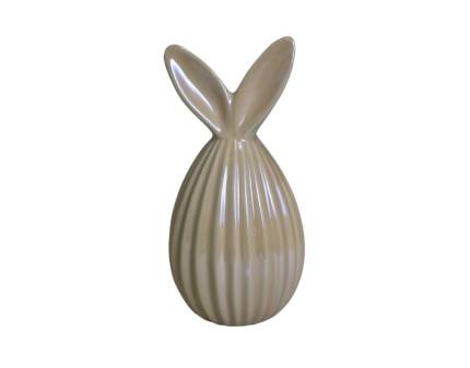 Ou cu urechi de iepure bej din ceramica