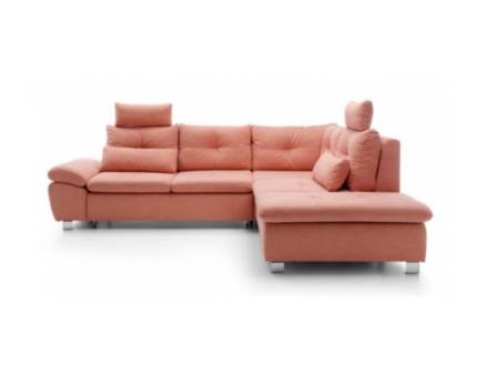 Coltar extensibil MADEIRA L cu lada pentru depozitare, personalizabil 277x245cm
