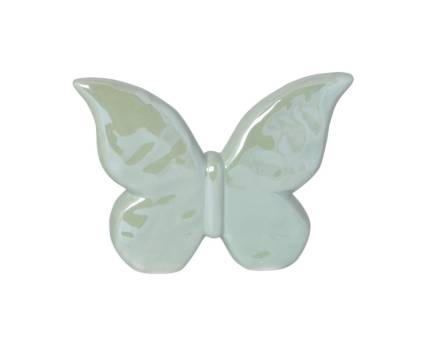Fluture mic verde perla din ceramica Varianta 2/3 