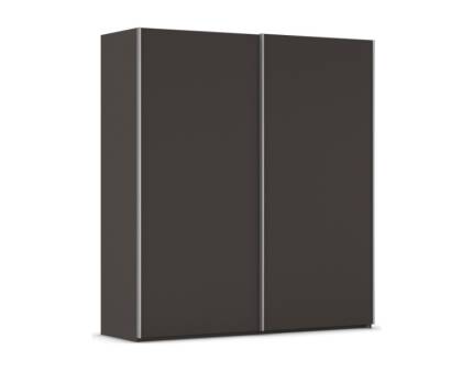 Dulap cu usi glisante TARO 201x223x69cm grafit, maner aluminiu