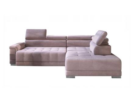 Coltar cu reglaj electric CAMPO L cu tetiere reglabile, personalizabil 292x220cm